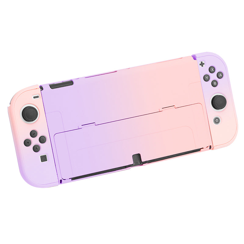 Anti-Fingerprint Dockable Case Protective Cover Ergonomic Comfort PC Grip Case Set for Nintendo Switch OLED Console Anti-Fingerprint Dockable Case Protective Cover Ergonomic Comfort PC Grip Case Set for Nintendo Switch OLED Console